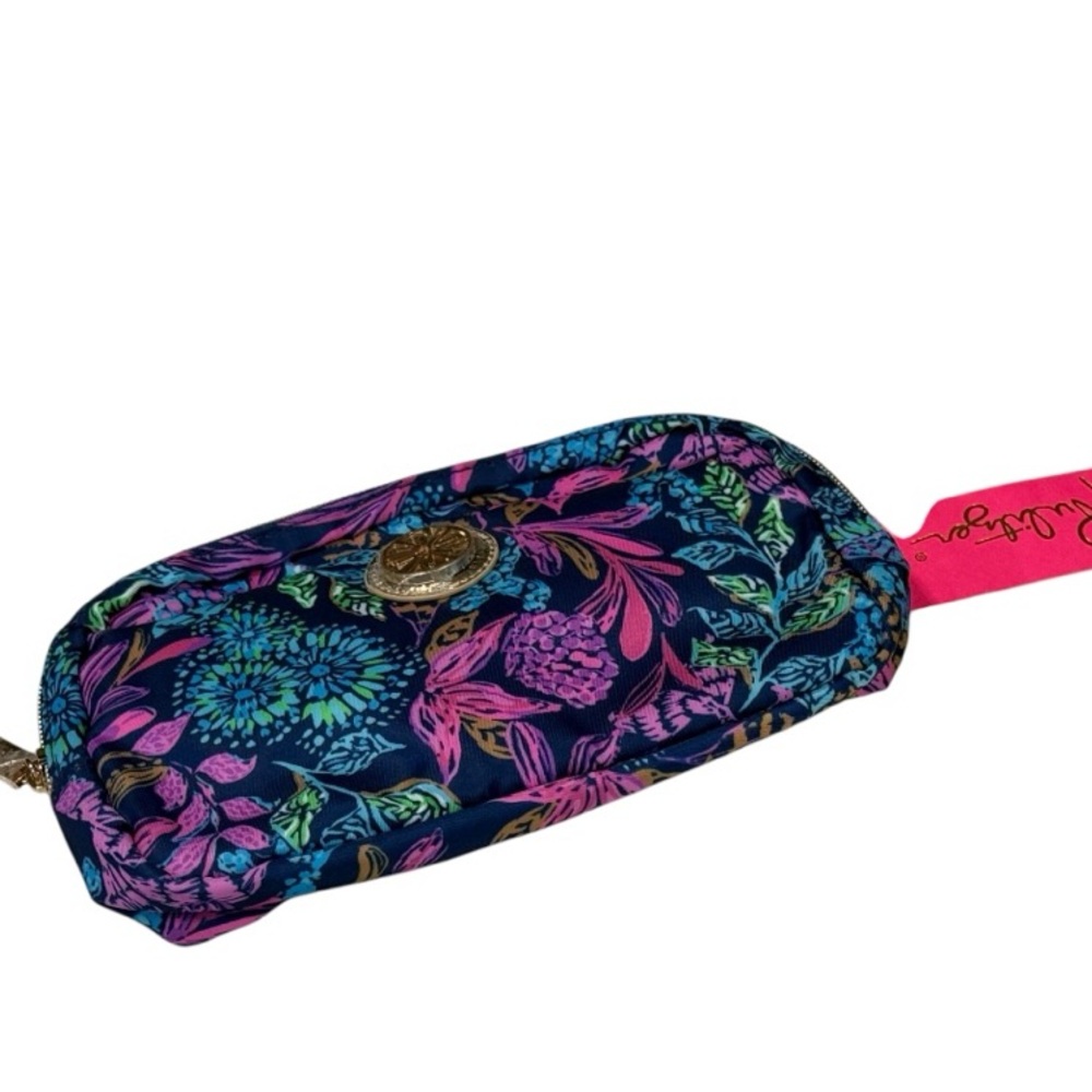 Lilly Pulitzer Vibrant Purple and Blue Cosmetic Bag